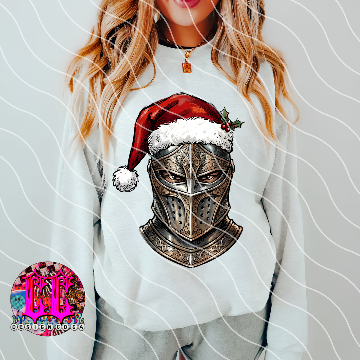 KNIGHTS CHRISTMAS SKETCH MASCOT PNG DIGITAL DOWNLOAD