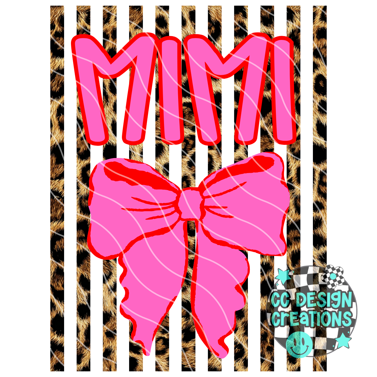 Mimi Leopard Coquette Mothers Day PNG Digital Download