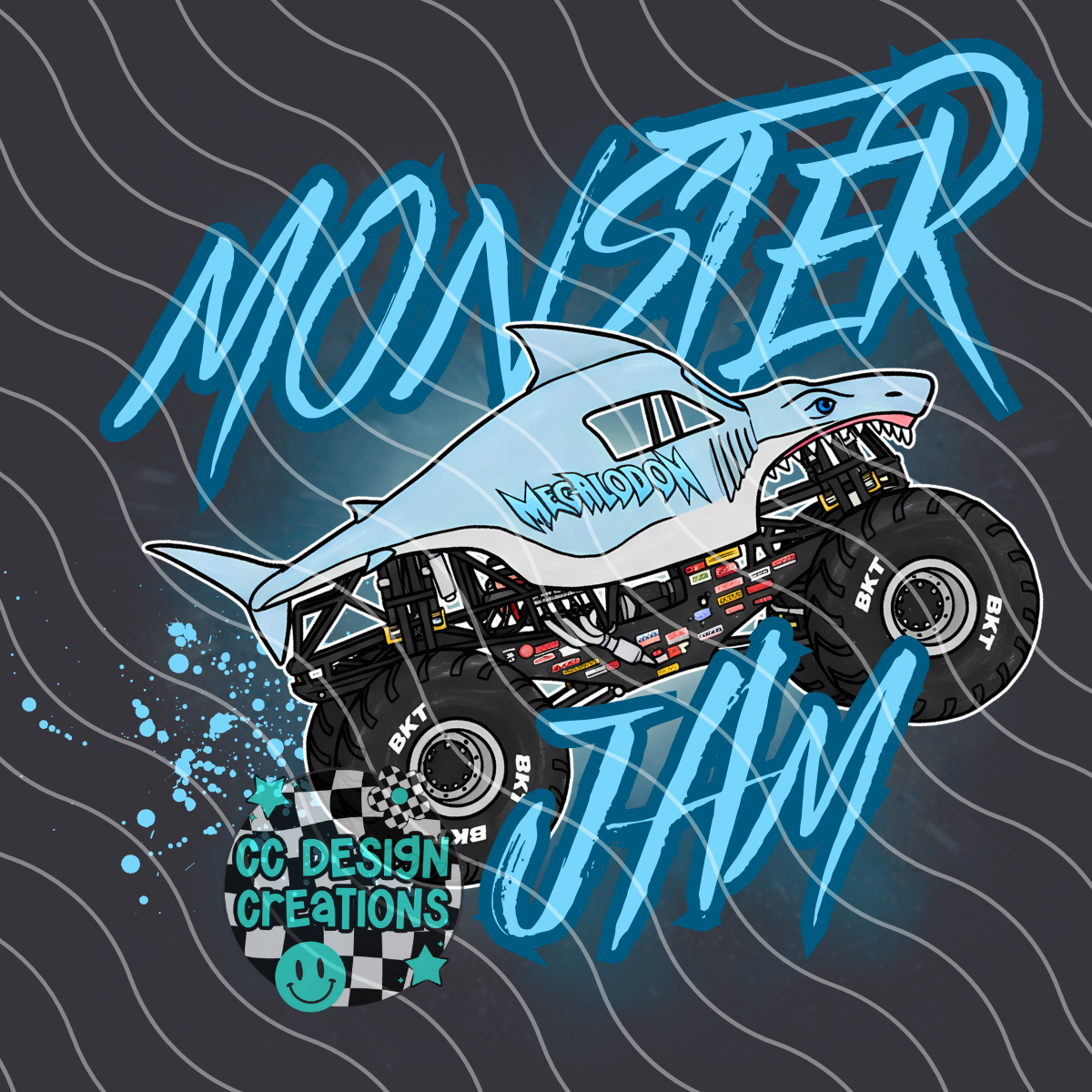 MJ Megalodon PNG Digital Download