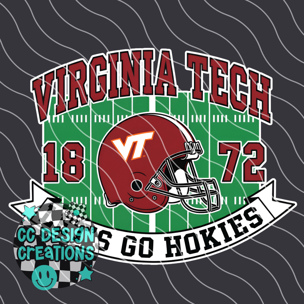 Virginia Tech Retro Collegiate PNG Digital Download
