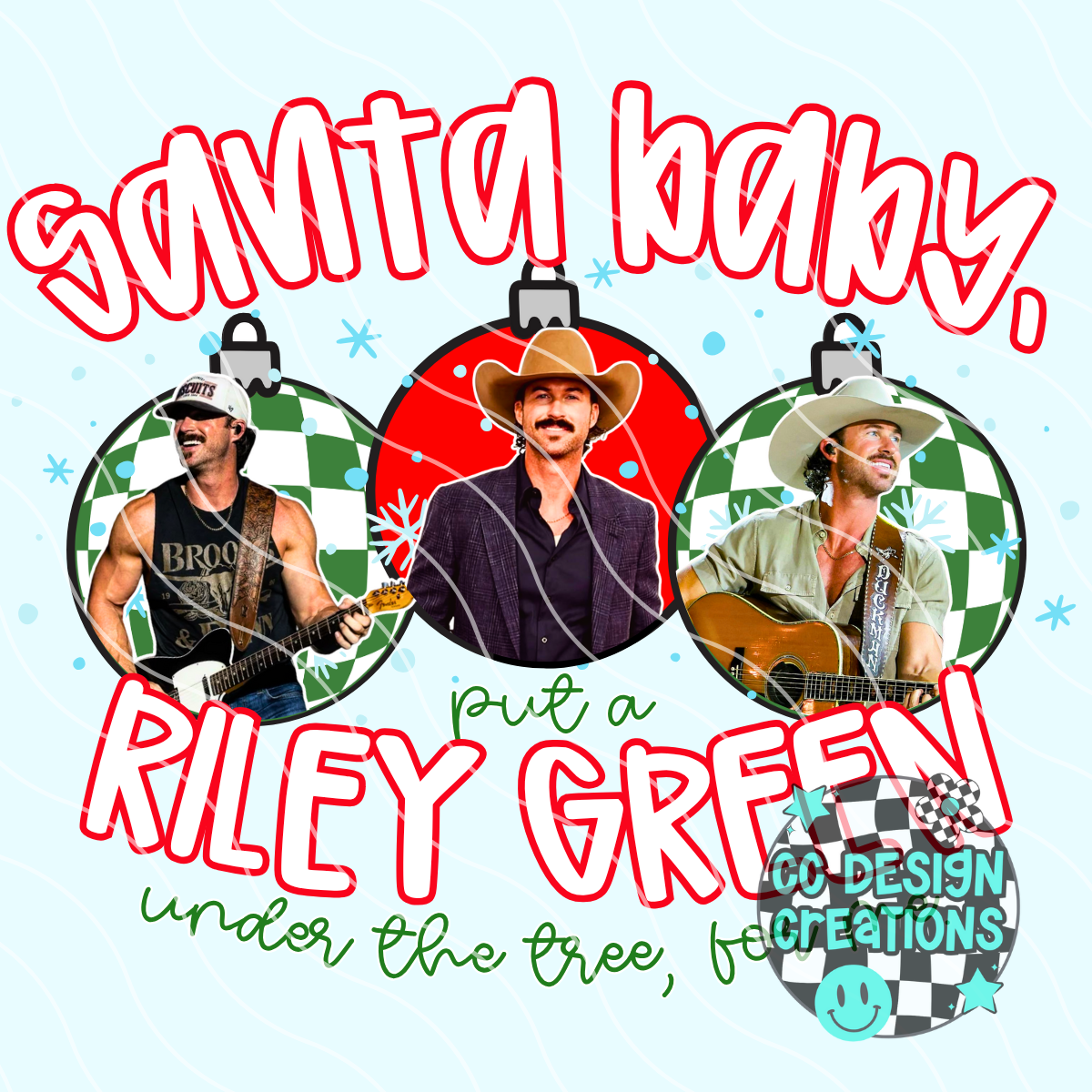 Santa Baby Riley PNG Digital Download