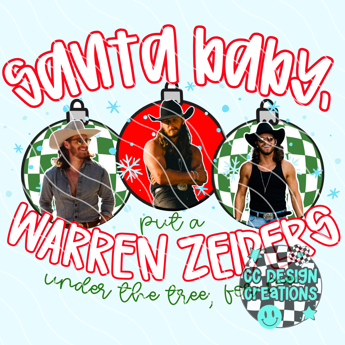 Santa Baby Zeiders PNG Digital Download