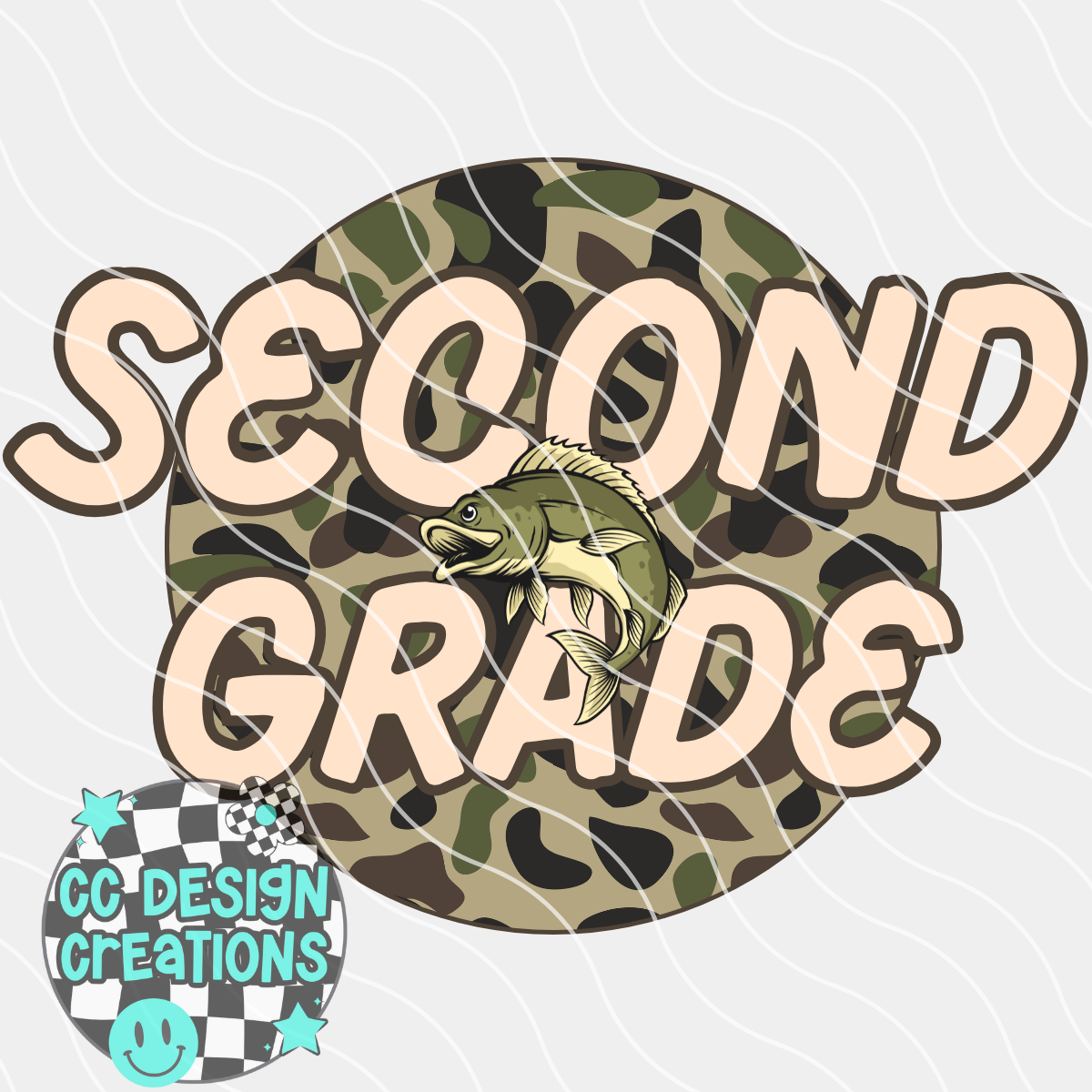 Camo BTS Second Grade PNG Digital Download
