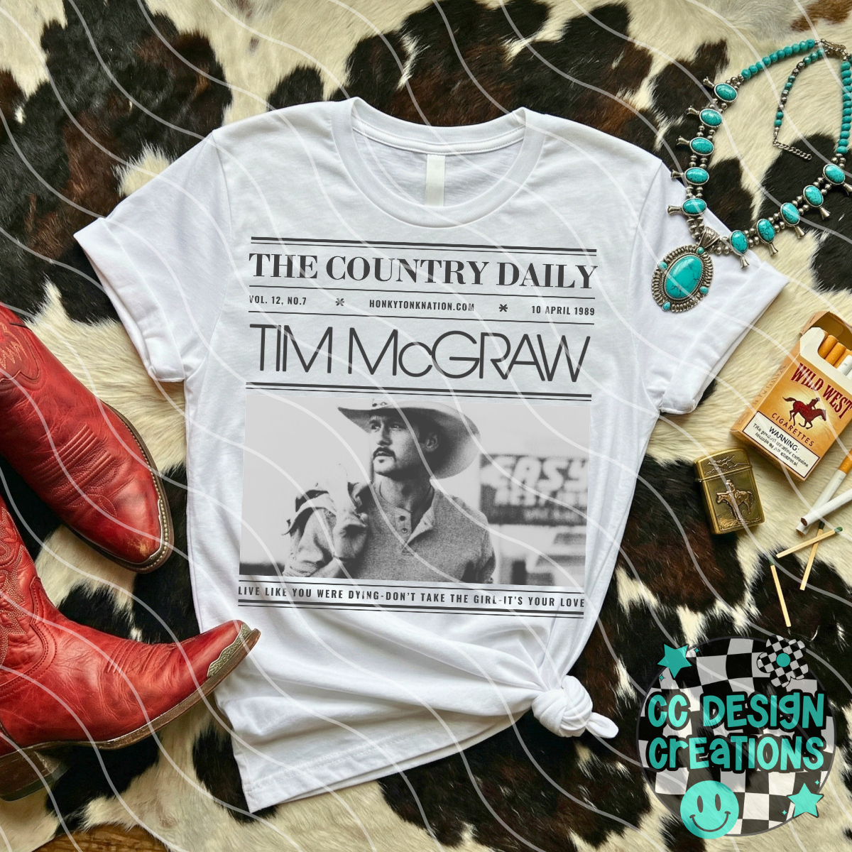 Country Newspaper Tim Mc Gr aw PNG Digital Download