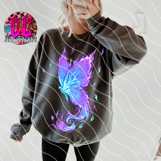 FIRE BUTTERFLY PNG DIGITAL DOWNLOAD