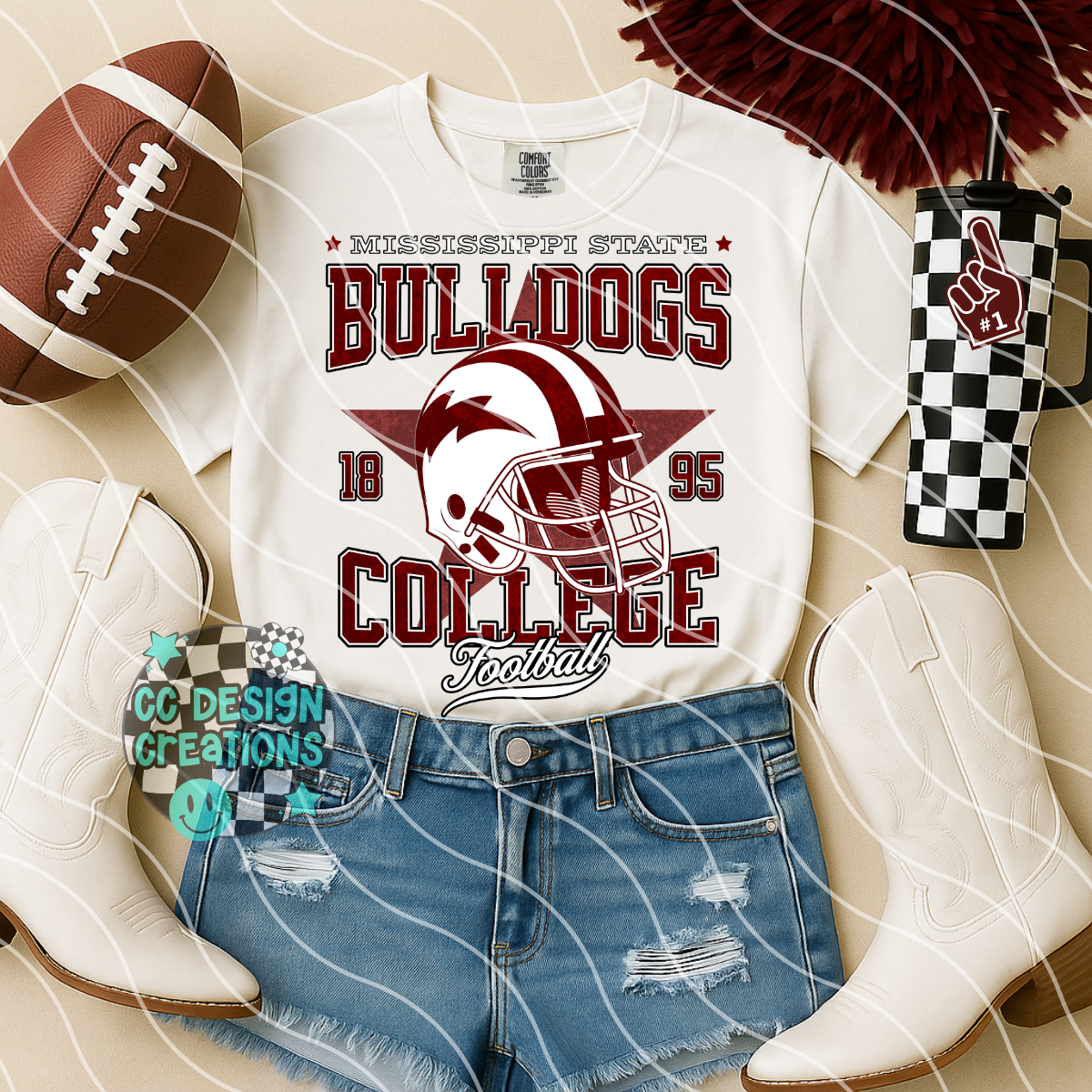Retro All Star Football Bundle PNG Digital Download (25 Designs)