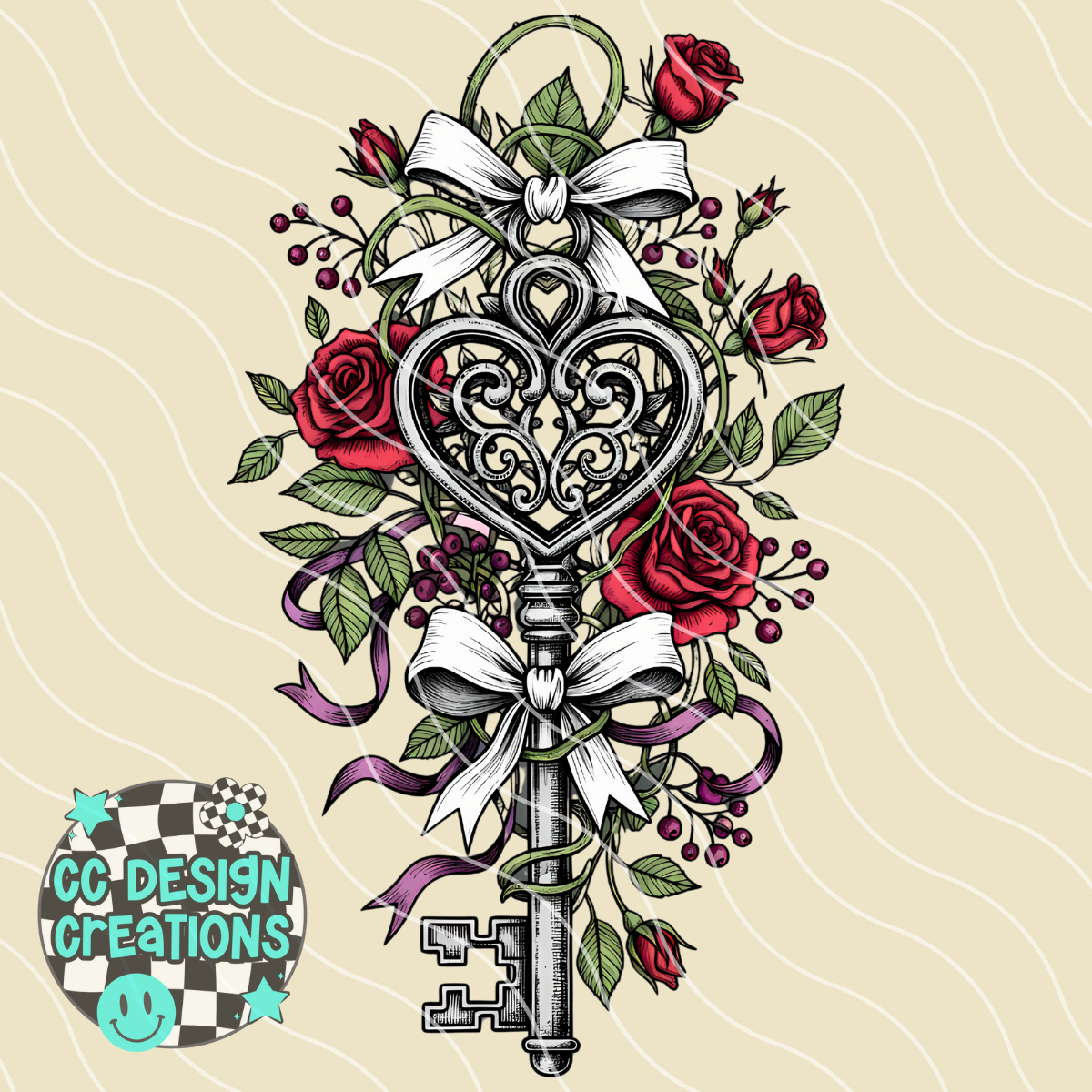 Key To My Heart PNG Digital Download