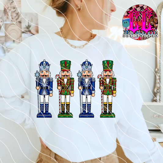 BLUE GREEN NUTCRACKERS PNG DIGITAL DOWNLOAD