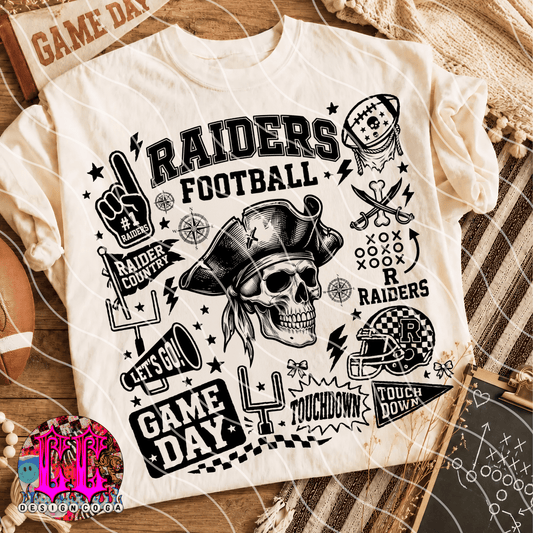 RAIDERS MASCOT COLLAGE PNG DIGITAL DOWNLOAD