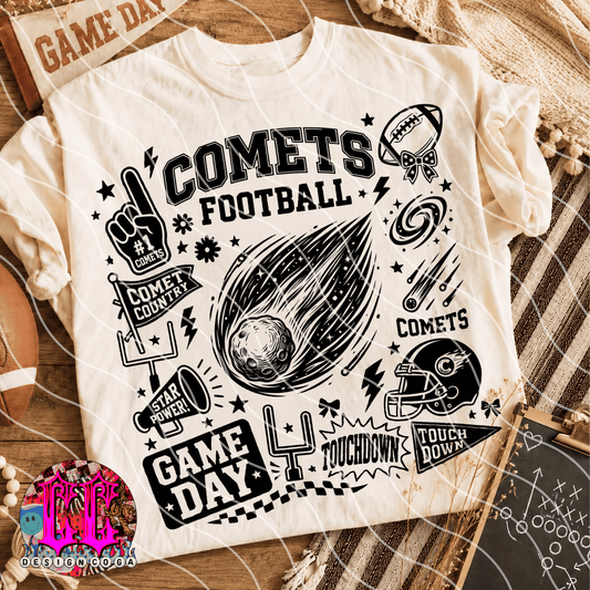 COMETS MASCOT COLLAGE PNG DIGITAL DOWNLOAD