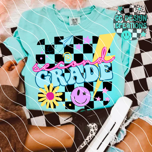 Retro BTS Second Grade PNG Digital Download