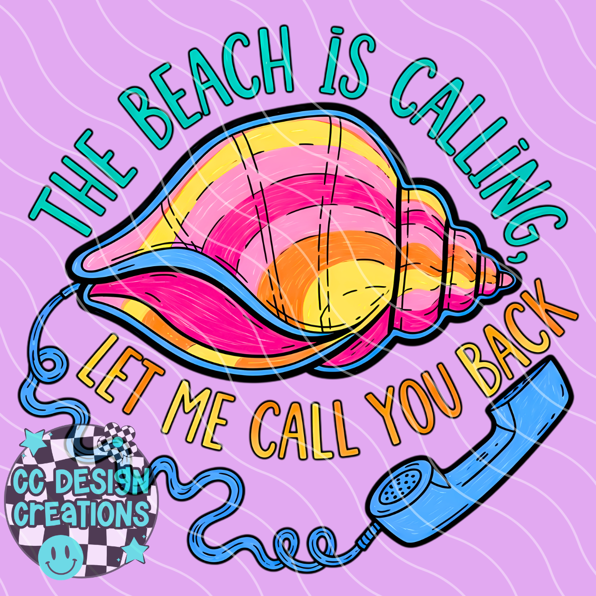 Beach Is Calling PNG Digital Download