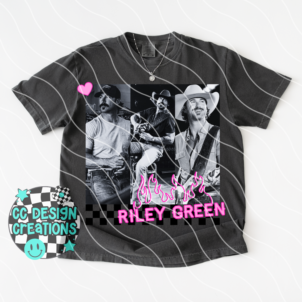 Riley Neon Summer Music PNG Digital Download
