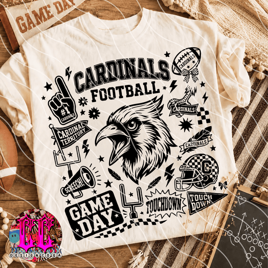CARDINALS MASCOT COLLAGE PNG DIGITAL DOWNLOAD