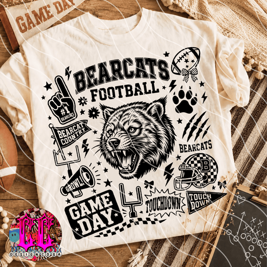 BEARCATS MASCOT COLLAGE PNG DIGITAL DOWNLOAD
