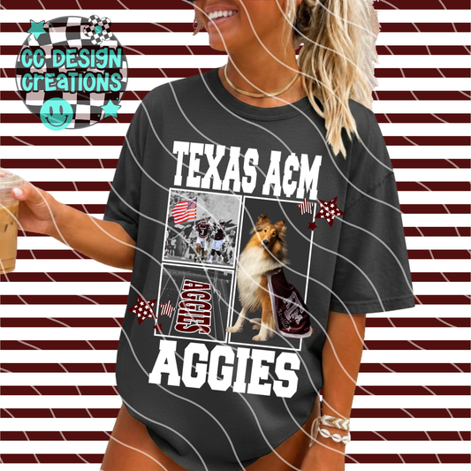AGGS FOOTBALL COLLAGE PNG DIGITAL DOWNLOAD (WHITE + BLACK INCLUDED)