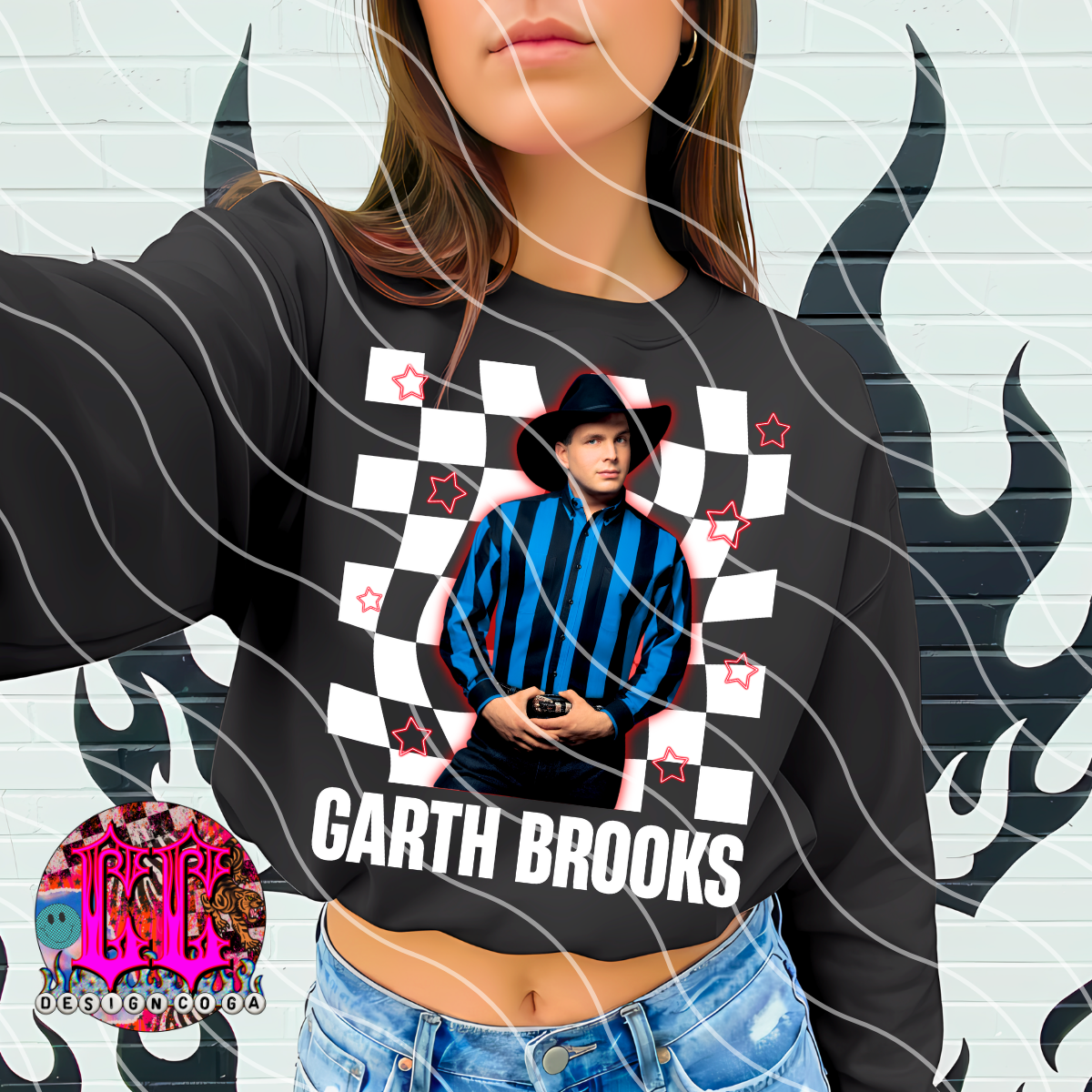 GARTH CHECKERED PNG DIGITAL DOWNLOAD