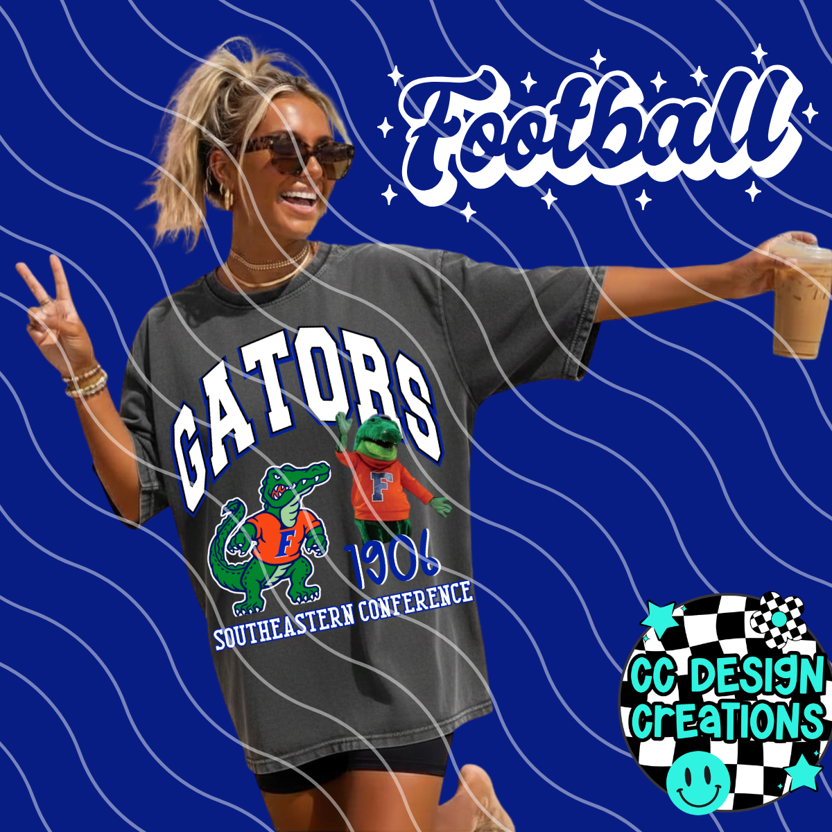 GATORS COLL EGE FOOTBALL PNG DIGITAL DOWNLOAD