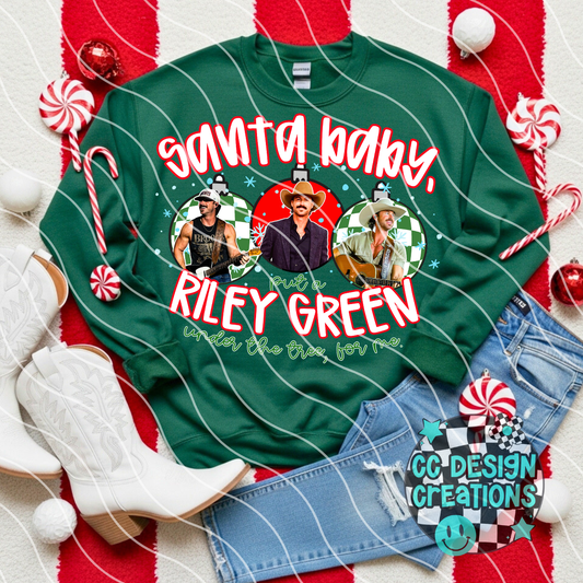 Santa Baby Riley PNG Digital Download