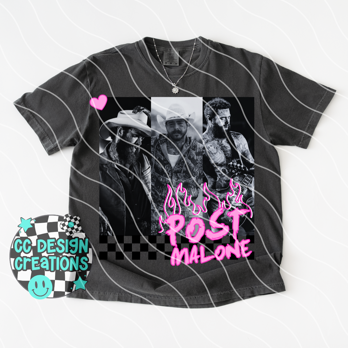 Posty Neon Summer Music PNG Digital Download