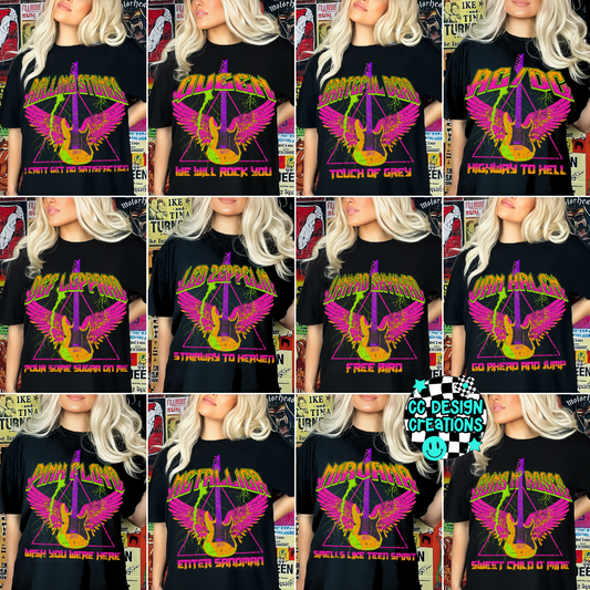 Neon Rocker Bundle PNG Digital Download (12 Files)