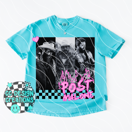 Posty Neon Summer Music PNG Digital Download