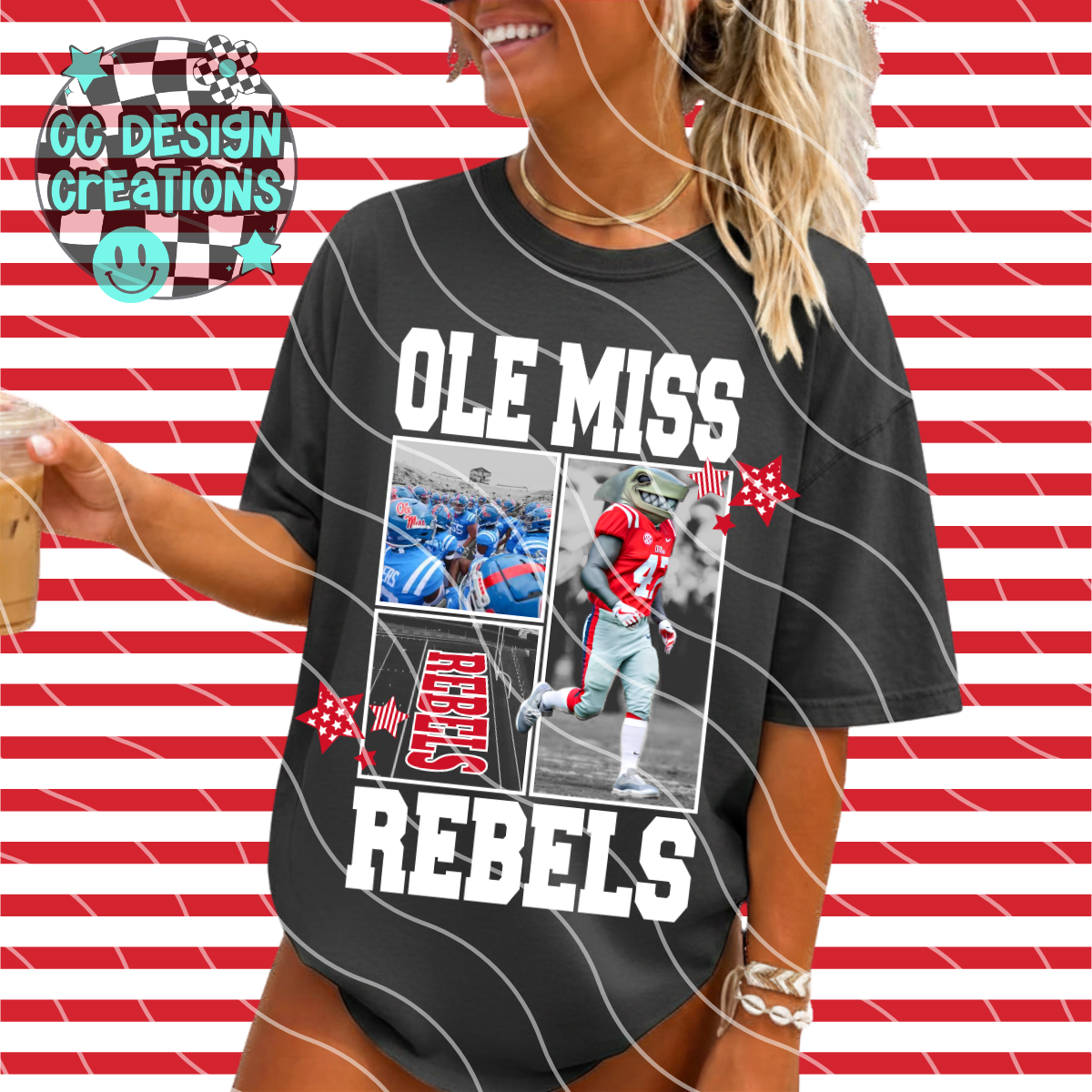 MS FOOTBALL COLLAGE PNG DIGITAL DOWNLOAD (WHITE + BLACK INCLUDED)