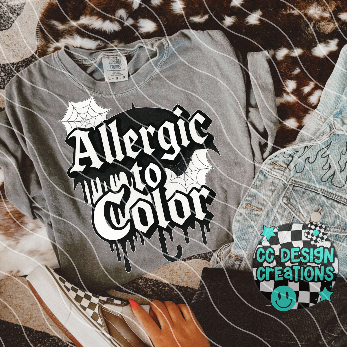Allergic To Color PNG Digital Download