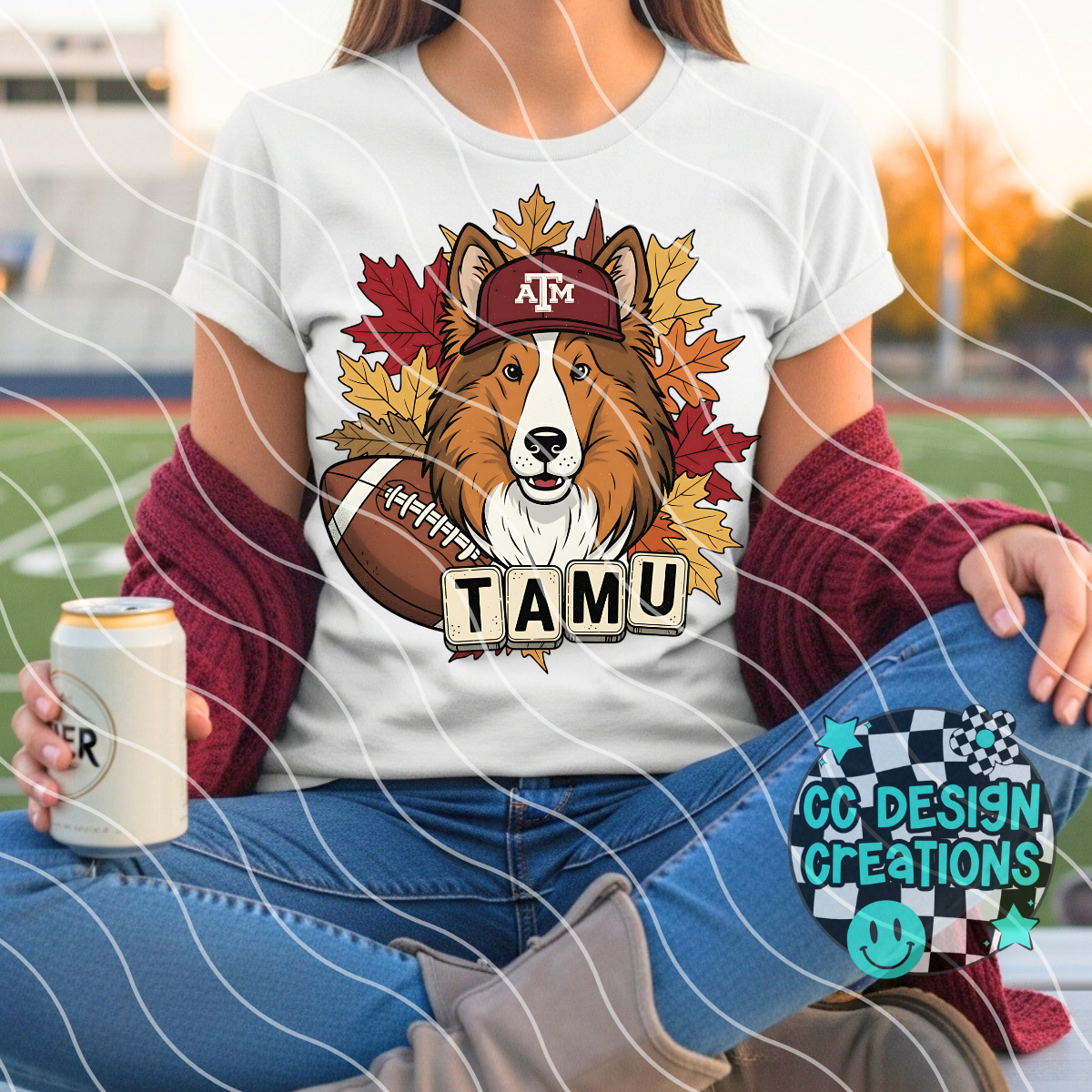 Texas A & M Fall Football PNG Digital Download