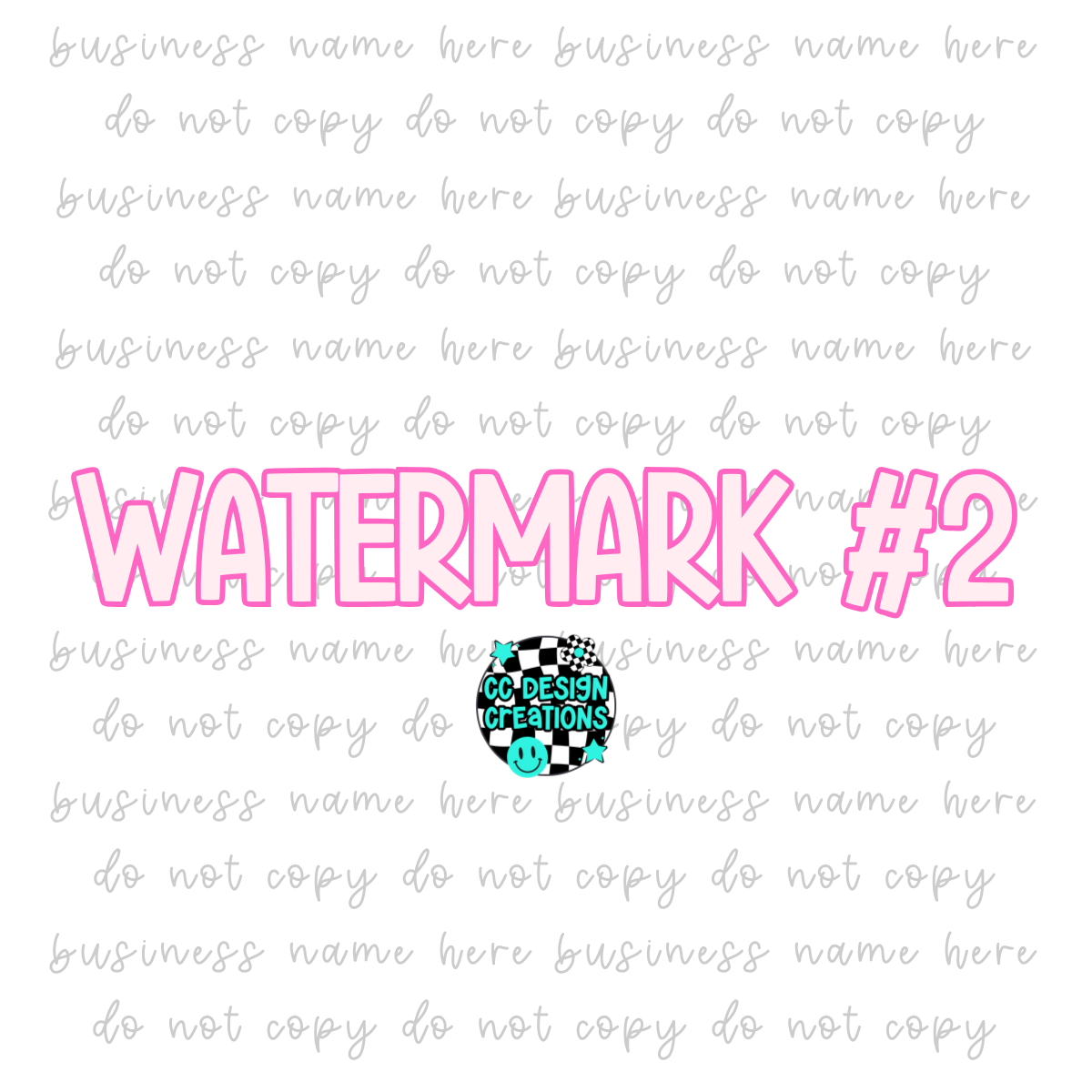 CUSTOM Transparent Watermarks Bundle PNG Digital Download (All 4 Included)