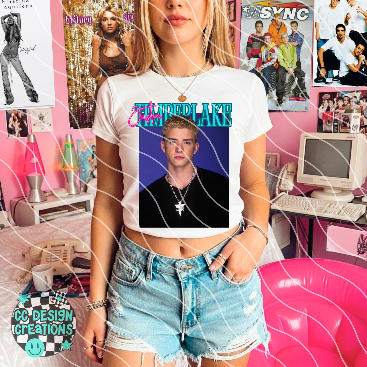 Justin Y2TAKEMEBACK 2000s Heartthrobs PNG Digital Download