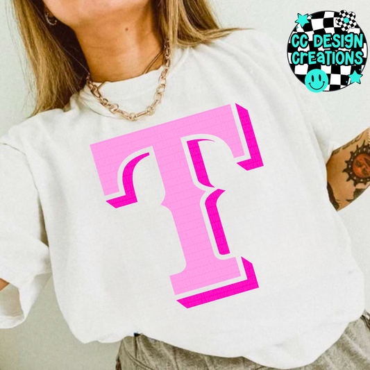 Rangers Preppy Pink PNG Digital Download
