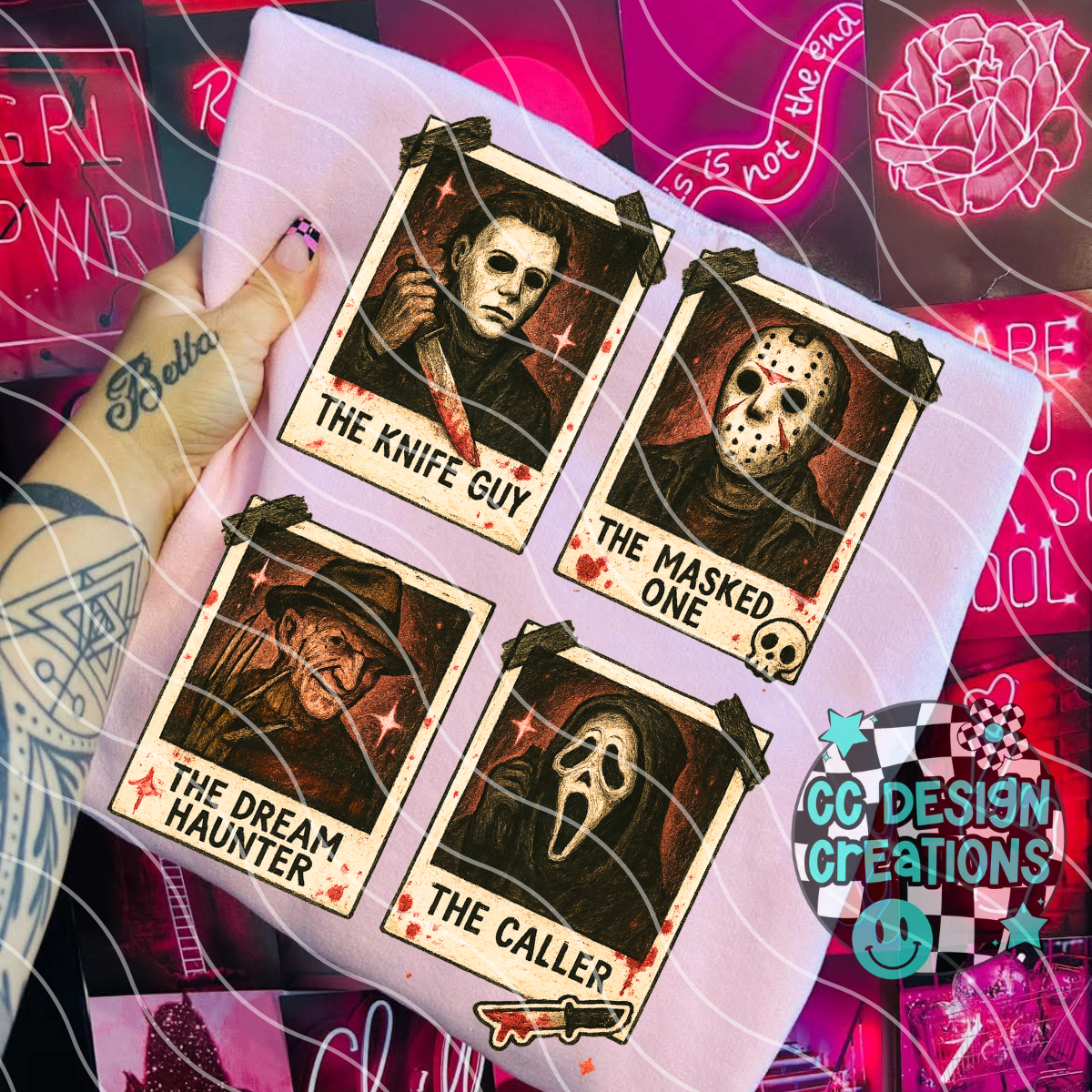 Horror Polaroids PNG Digital Download