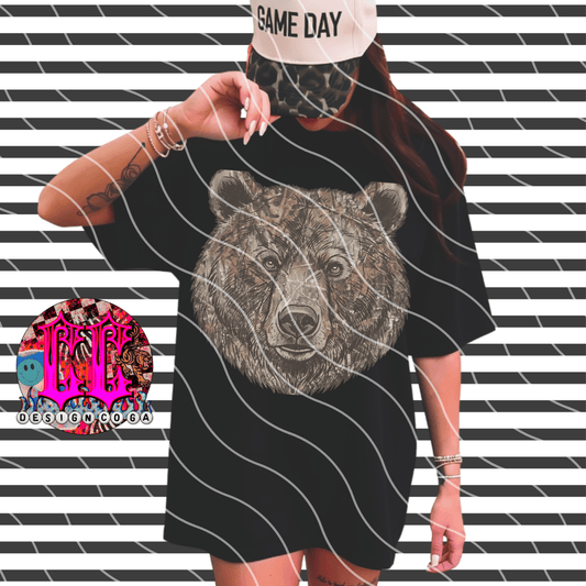 BEARS CAMO MASCOT PNG DIGITAL DOWNLOAD