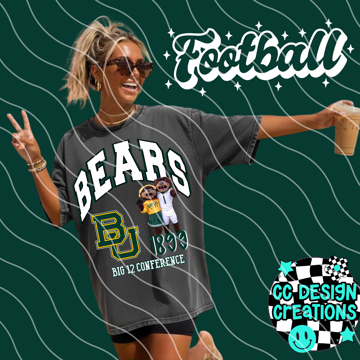BEARS COLL EGE FOOTBALL PNG DIGITAL DOWNLOAD