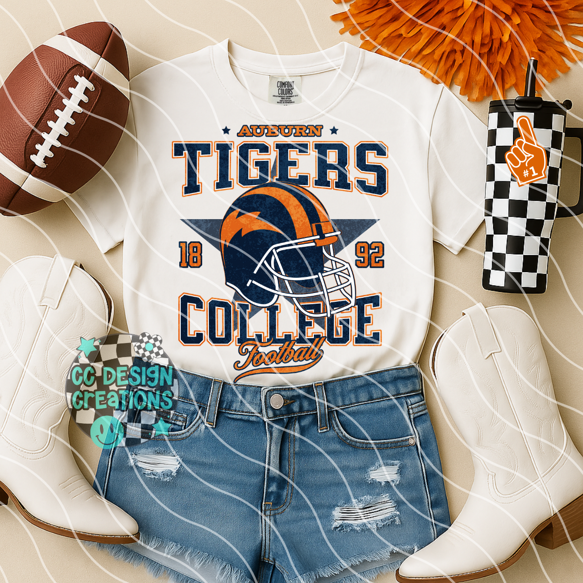 Retro All Star Football Bundle PNG Digital Download (25 Designs)