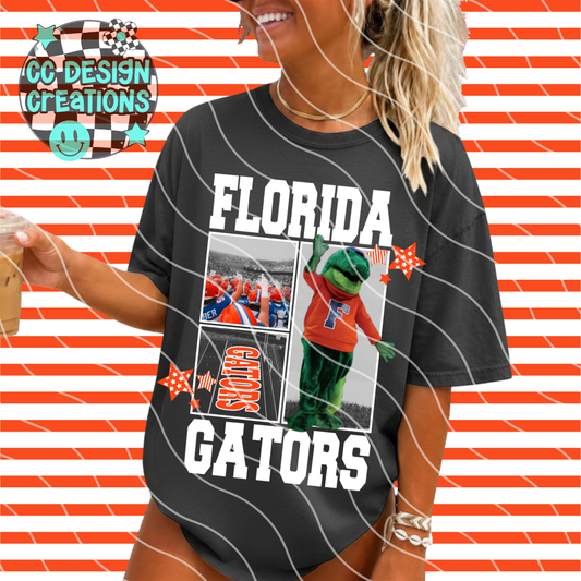 FLORIDA FOOTBALL COLLAGE PNG DIGITAL DOWNLOAD (WHITE + BLACK INCLUDED)