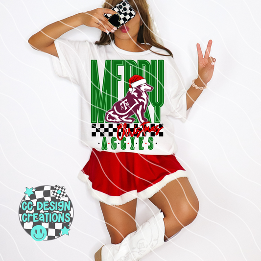Christmas Aggies PNG Digital Download