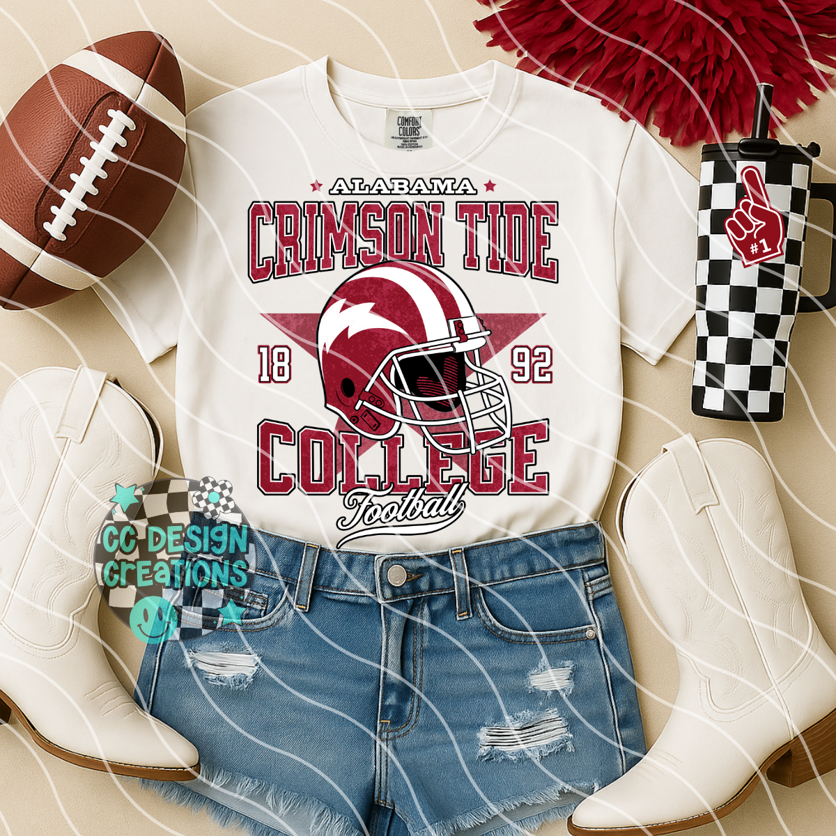 Retro All Star Football Bundle PNG Digital Download (25 Designs)