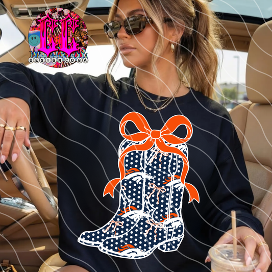 POLKA DOT COWGIRL BRONC PNG DIGITAL DOWNLOAD