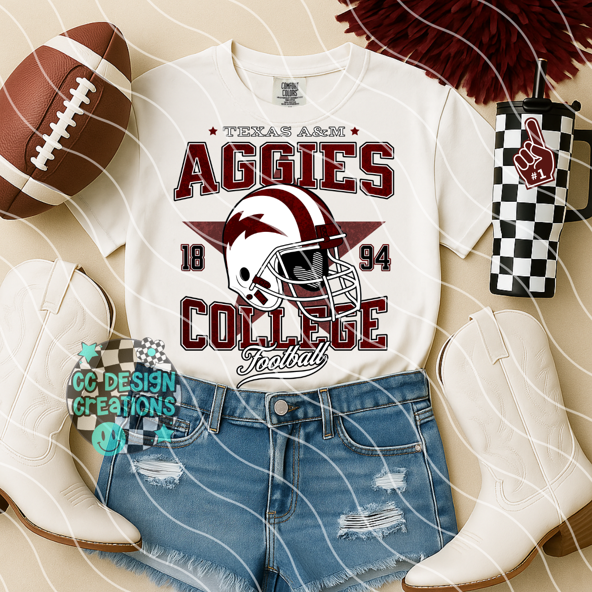Retro All Star Football Bundle PNG Digital Download (25 Designs)