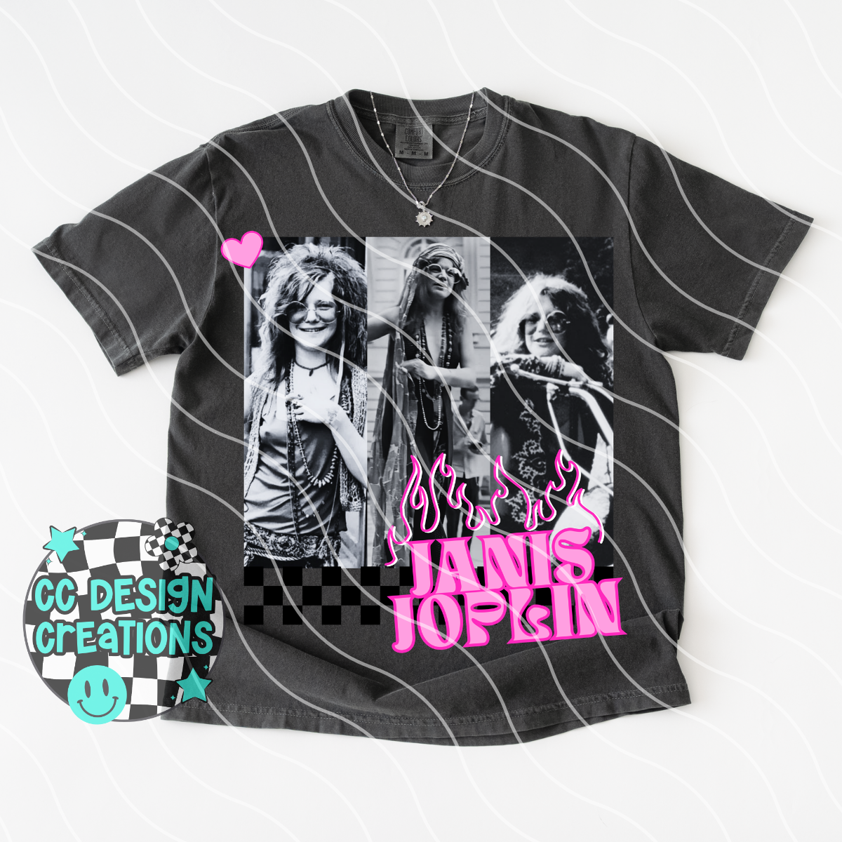 Janis Neon Summer Music PNG Digital Download