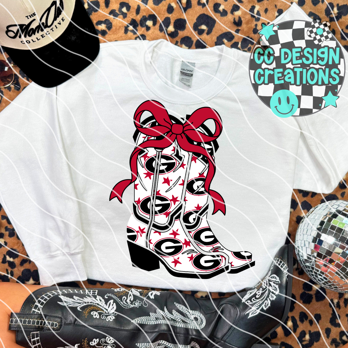 GA Bulldogs Cowgirl PNG Digital Download