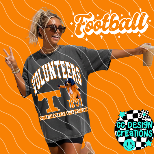 VOLS COLL EGE FOOTBALL PNG DIGITAL DOWNLOAD