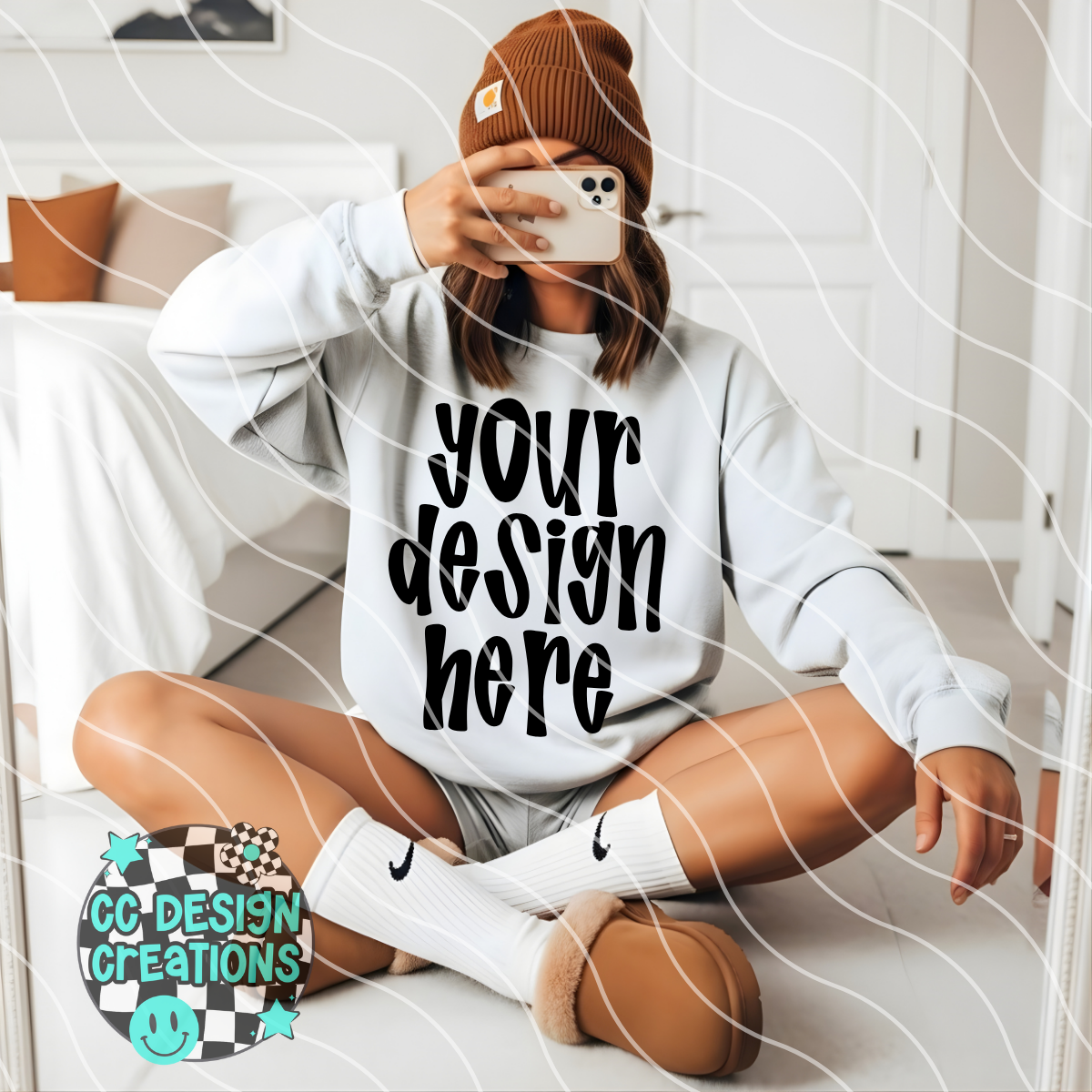 Ash Gray Sweatshirt Casual Mock