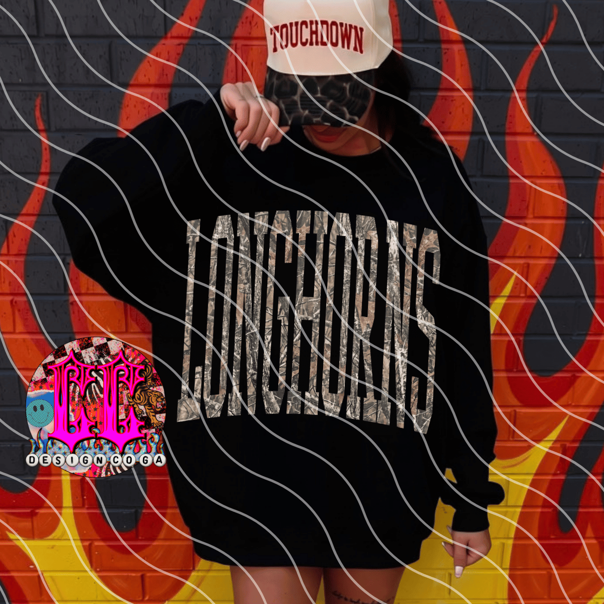 LGHORNS CAMO PNG DIGITAL DOWNLOAD