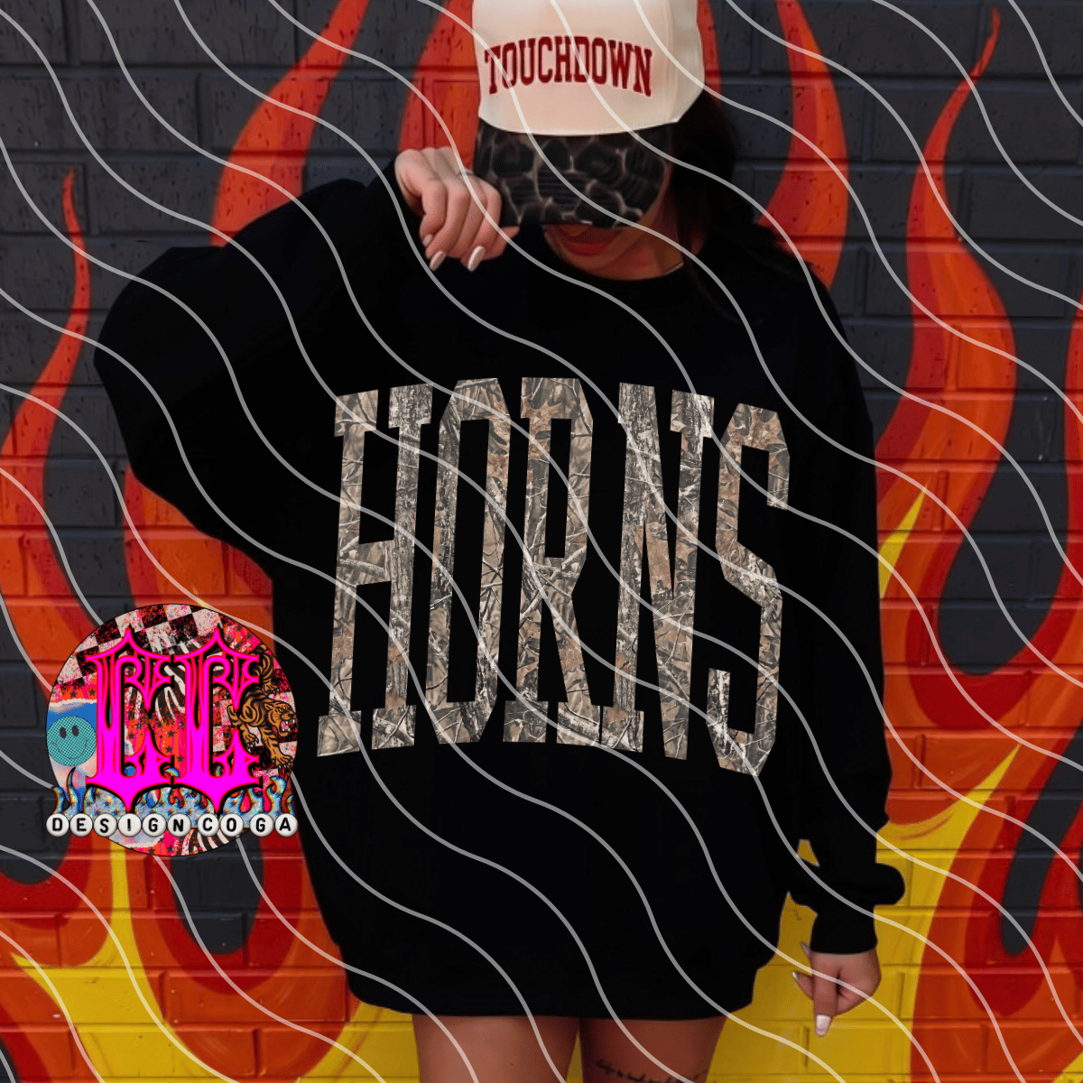 HORNS CAMO PNG DIGITAL DOWNLOAD