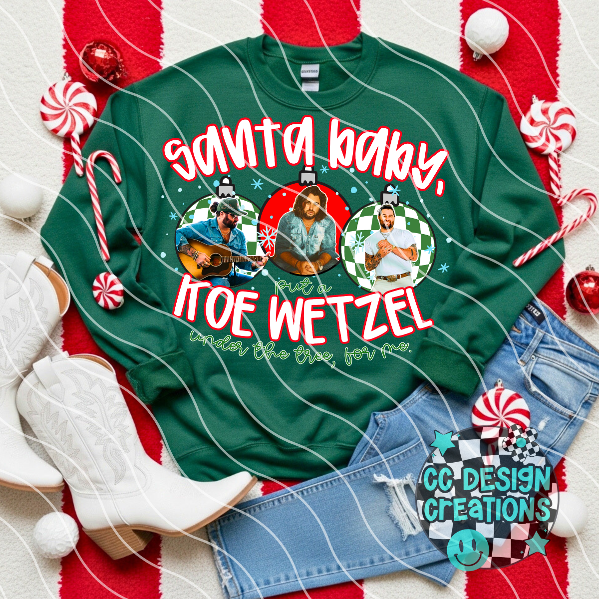 Santa Baby Koe PNG Digital Download
