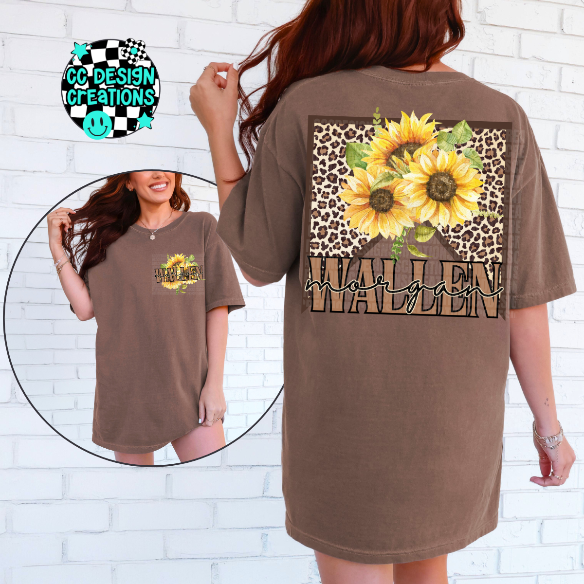 Sunflower Leopard MW PNG Digital Download