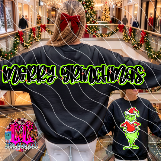 BIG BACK MERRY GRINCHMAS PNG DIGITAL DOWNLOAD
